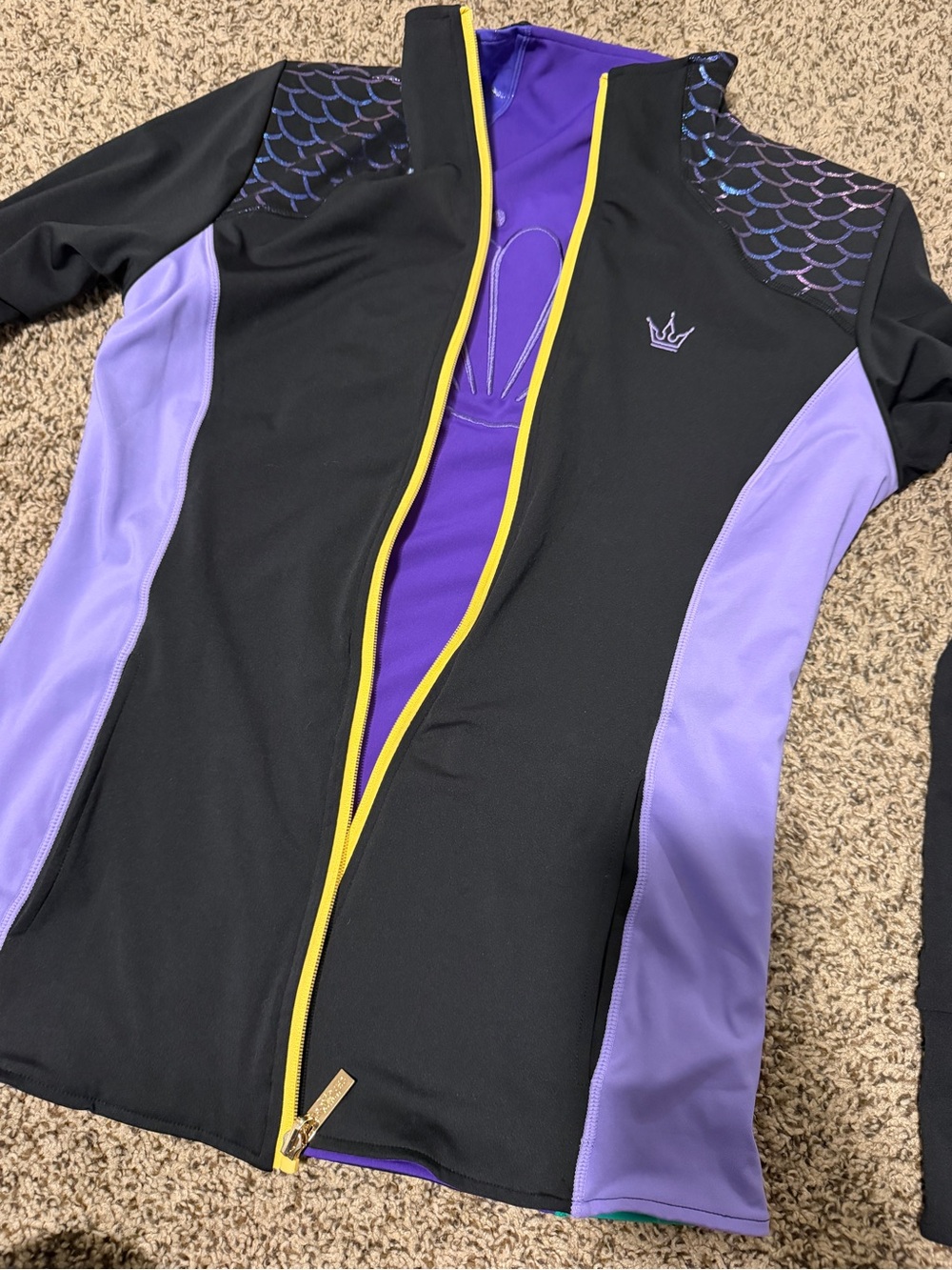 Crowned Athletics Little Mermaid/Ursula reversible jacket - Picture 2 of 4